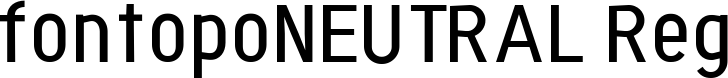 fontopoNEUTRAL Regular