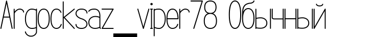 Argocksaz Font