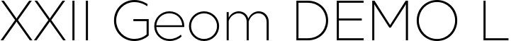 XXII Geom DEMO Light