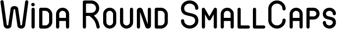 Wida Round SmallCaps Demo