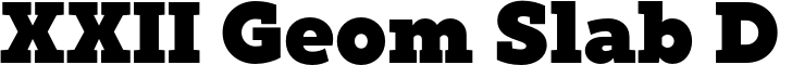 XXII Geom Slab DEMO Black