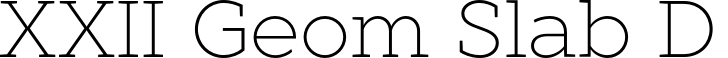 XXII Geom Slab DEMO Light