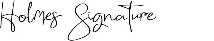 Holmes Signature