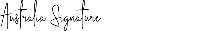 Australia Signature