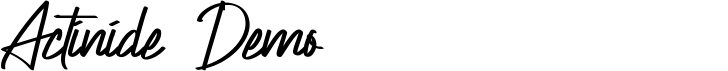 Actinide Demo