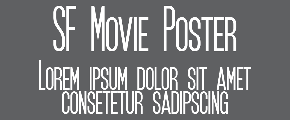 Sf Movie Poster Font Yu Font